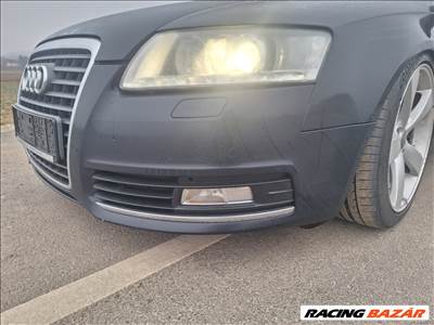 Audi A6 (C6 - 4F) LZ5D mosós radaros facelift első lökhárító 