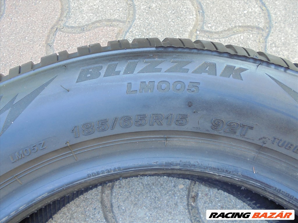185/65 R 15-ös Bridgestone szinte új téli gumi eladó 5. kép