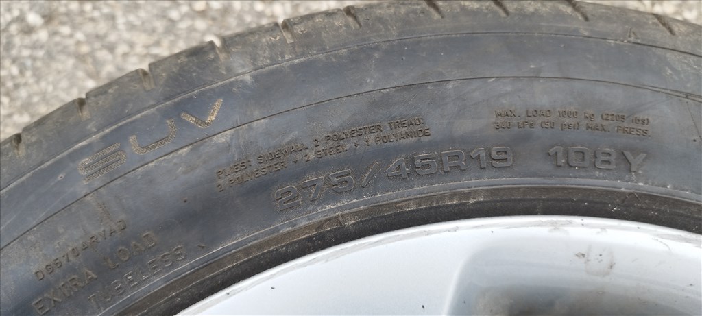 Bmw x5, x6 két széles konkáv alufelni szett jó állapotú 275/45 r19 nyári gumikkal eladó! 6761931-13 6. kép