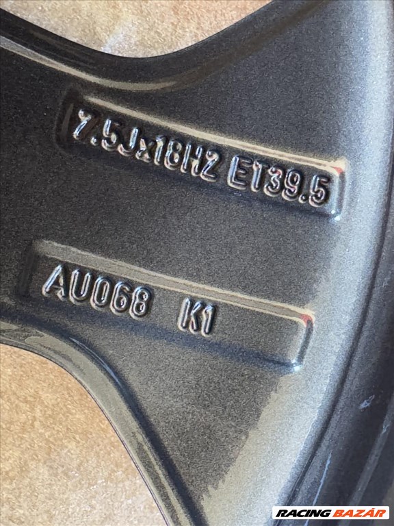 R18 5x100 Original Audi A1 S1 - 7.5J ET39.5 Antracit  Mirror OE  8X0071498  8. kép