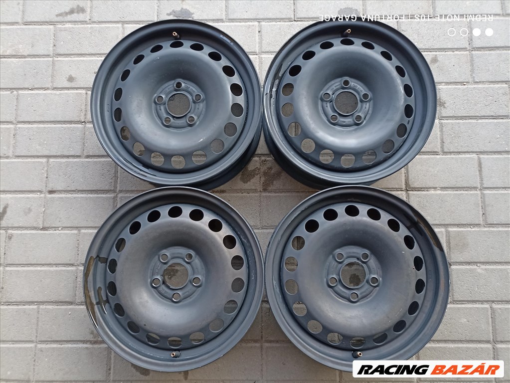 5x100 15" VW használt lemezfelni garnitúra (R606) 1. kép