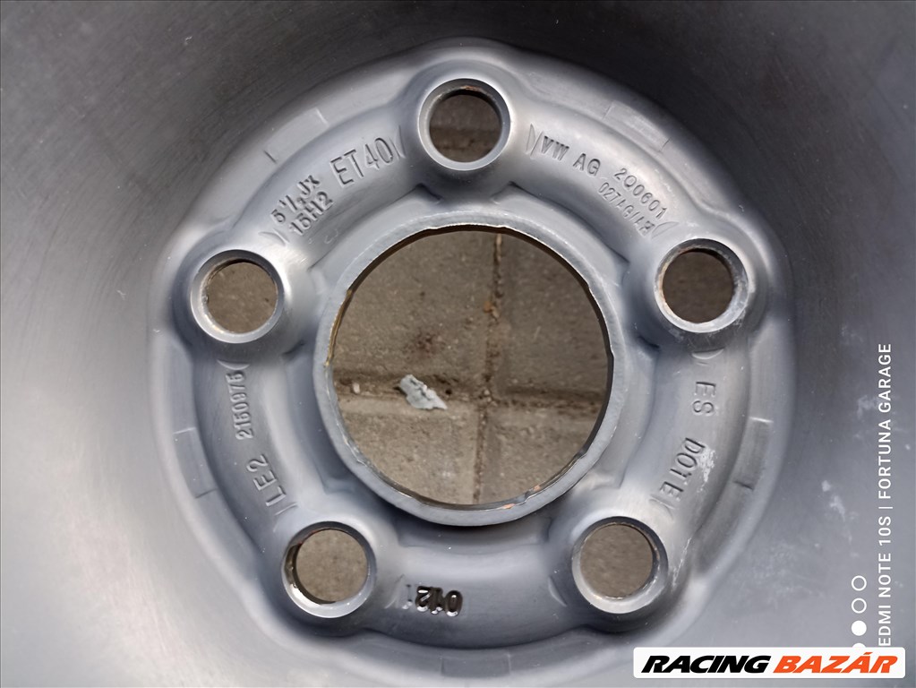 5x100 15" VW használt lemezfelni garnitúra (R606) 6. kép