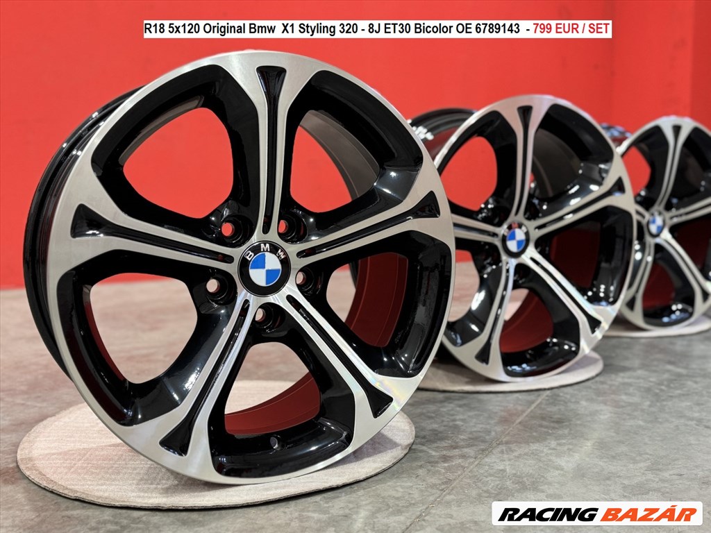 R18 5x120 Original Bmw  X1 Styling 320 - 8J ET30 Bicolor OE 6789143  1. kép