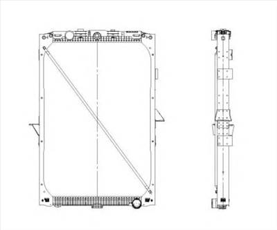 NRF 519559 - Vízhűtő (Hűtőradiátor) DAF