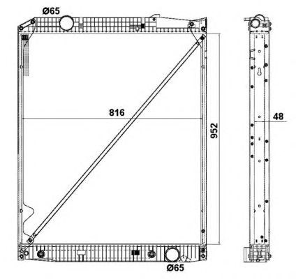 NRF 519577 - Vízhűtő (Hűtőradiátor) MERCEDES-BENZ 1. kép
