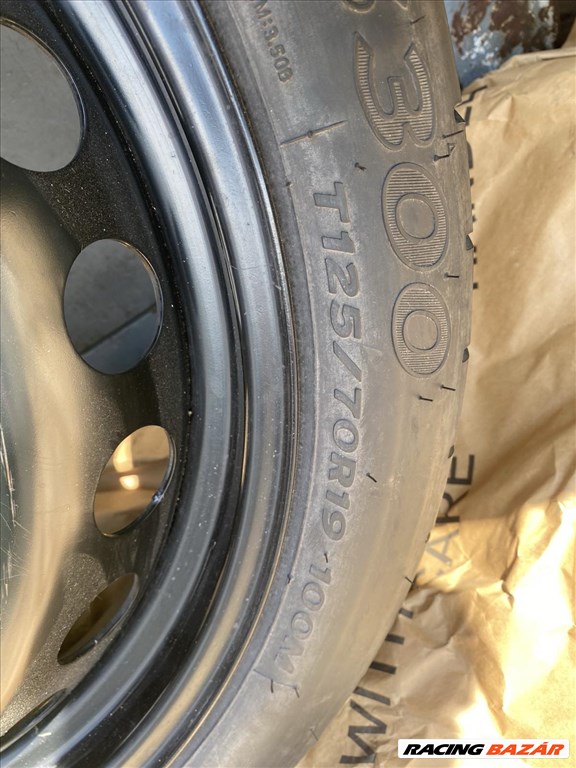  5x112 lyukosztású 19"  Audi mankókerék 125/70 Hankook gumi  3. kép