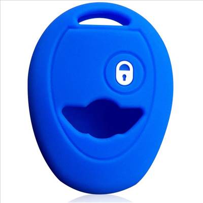 MINI kulcs szilikon tok 2 gombos - Kék