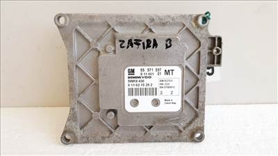 508649 Opel Zafira B, Motorvezérlő, Ecu, 55571557, 5WK9430, Siemens.