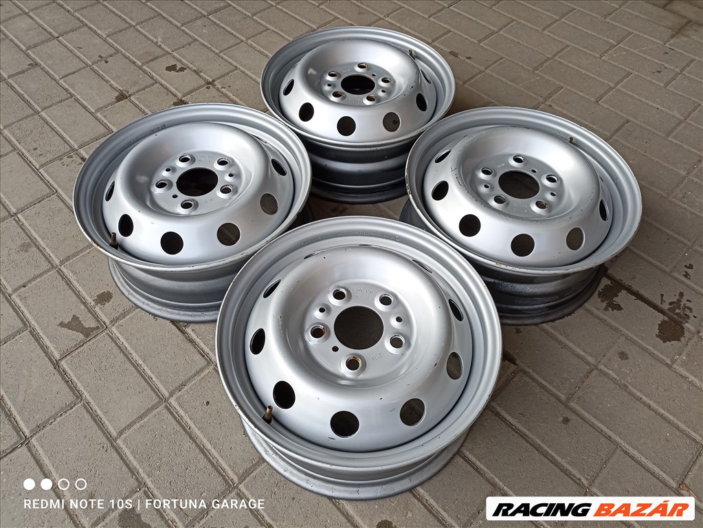 5x130 16" Fiat Ducato használt lemezfelni garnitúra (R596) 2. kép