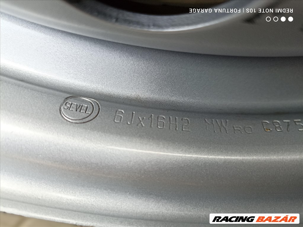 5x130 16" Fiat Ducato használt lemezfelni garnitúra (R596) 7. kép