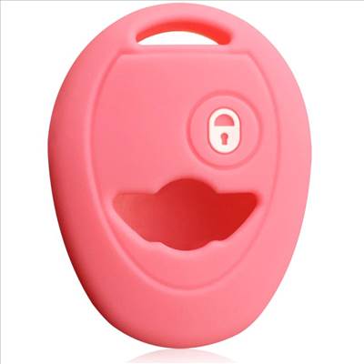 MINI kulcs szilikon tok 2 gombos - Pink