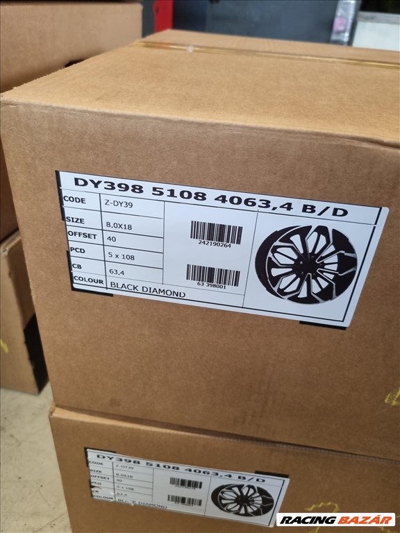  5x108 lyukosztású 8JJ 18" új alufelni 4. kép