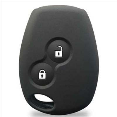 Nissan kulcs szilikon tok 2 gombos - Fekete