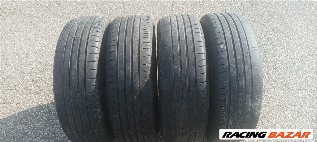 Volkswagen Tiguan 5×112 gyári 16" alufelni szett jó állapotú Hankook nyári gumikkal eladó!  6. kép