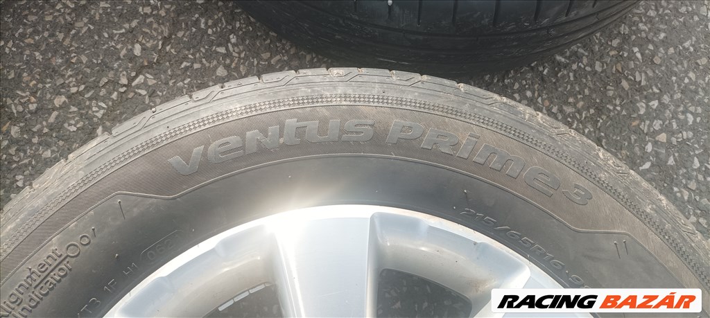 Volkswagen Tiguan 5×112 gyári 16" alufelni szett jó állapotú Hankook nyári gumikkal eladó!  12. kép