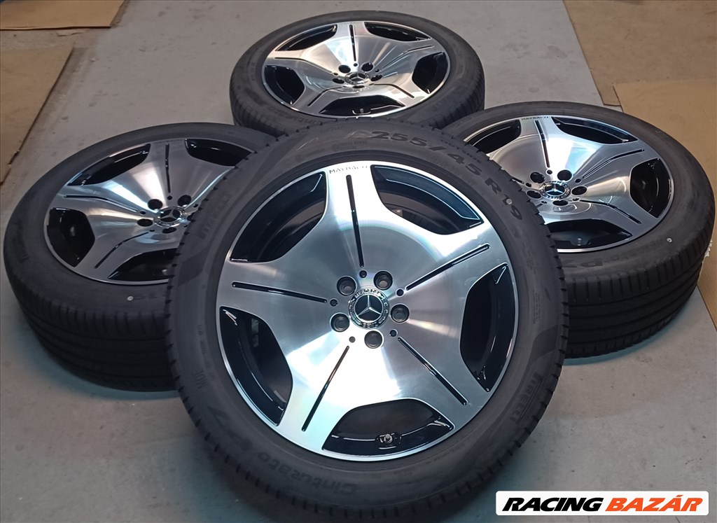 Mercedes W223 Maybach 5x112 8,5x19 255/45 R19 nyári gumikkal 4db 2. kép