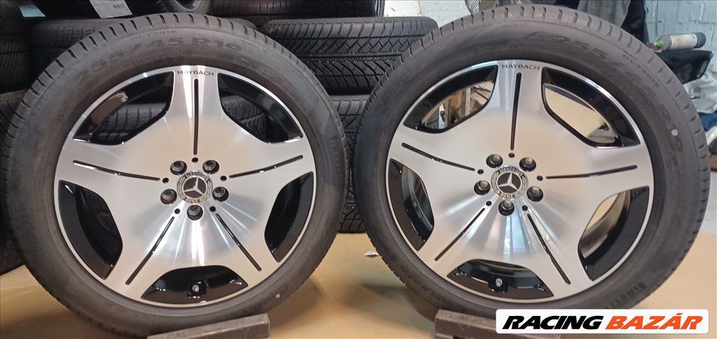 Mercedes W223 Maybach 5x112 8,5x19 255/45 R19 nyári gumikkal 4db 5. kép