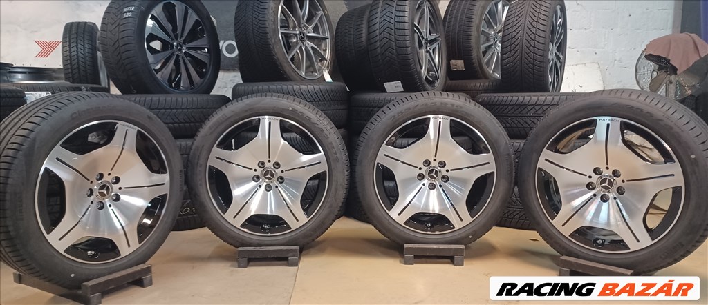 Mercedes W223 Maybach 5x112 8,5x19 255/45 R19 nyári gumikkal 4db 6. kép