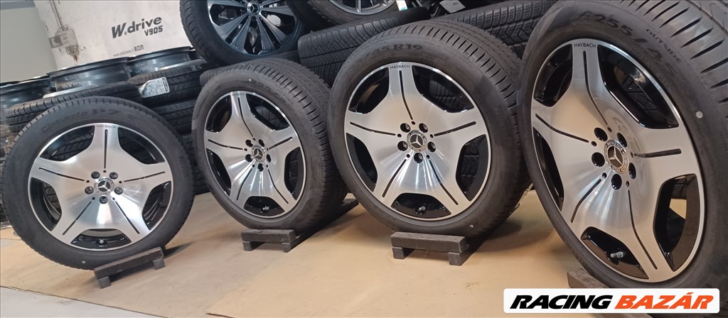 Mercedes W223 Maybach 5x112 8,5x19 255/45 R19 nyári gumikkal 4db 8. kép