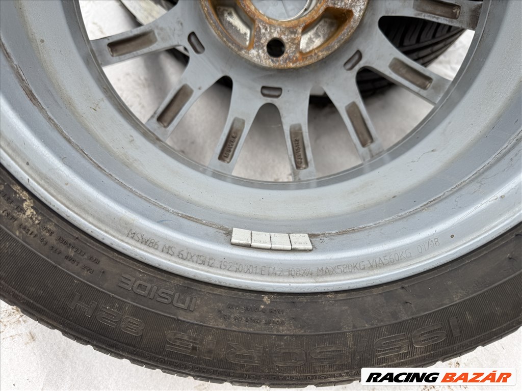 MSW 86 MS Alufelni 108x4 R15 195/50 R15 15”, 15 col, 15Colos 4. kép