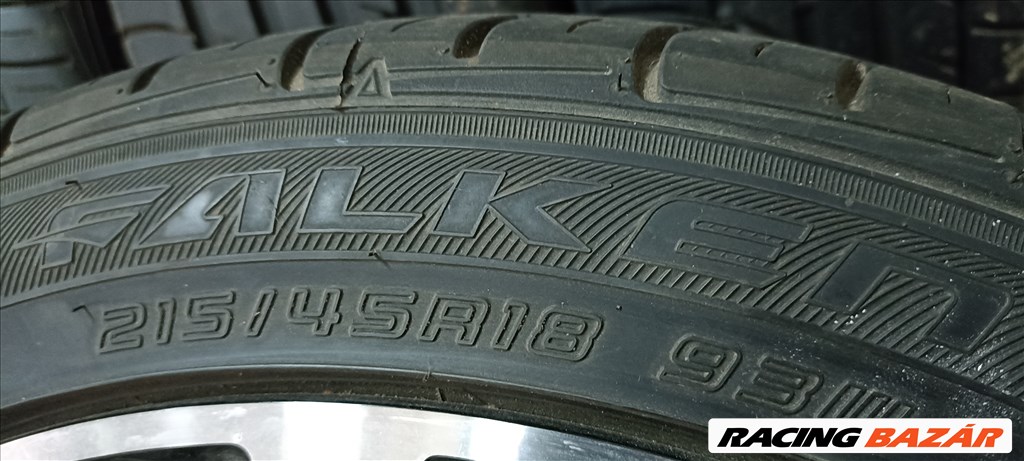 új Mak Wolf Black alufelni, 18"  rajta 215/45 új Falken nyári gumi 2. kép