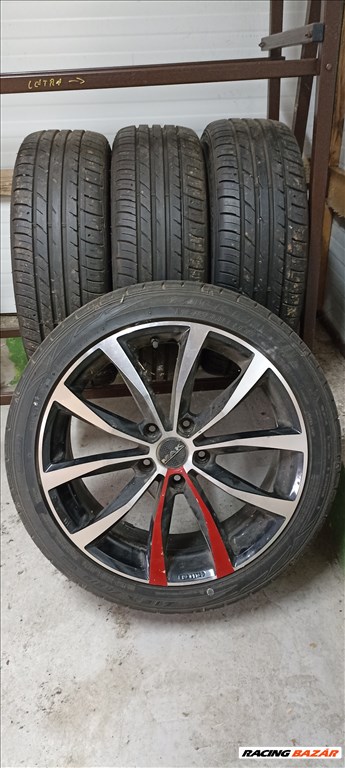 új Mak Wolf Black alufelni, 18"  rajta 215/45 új Falken nyári gumi 1. kép
