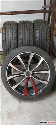 új Mak Wolf Black alufelni, 18"  rajta 215/45 új Falken nyári gumi