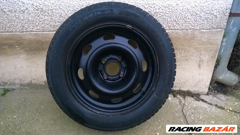  Eladó 4db 15-ös 4x108-as Peugeot,Citroen Lemezfelni 185 60R15 Barum téli gumival 2. kép