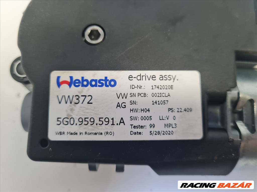 Volkswagen Golf VII tetőablak motor (15998) 5g0959591a 2. kép
