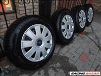 Ford gyári felni 5x108 lyukosztású 15" újszerű, rajta 195/65 használt Goodyear téli gumi 