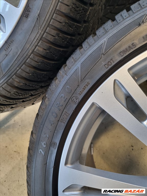  5x112 lyukosztású 20" újszerű gyári Audi alufelni, rajta 265/40 újszerű Dunlop téli gumi 4. kép
