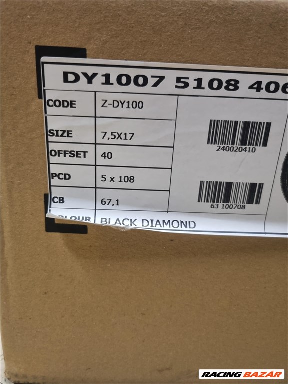  5x108 lyukosztású 7,5JJ 17" új alufelni 3. kép
