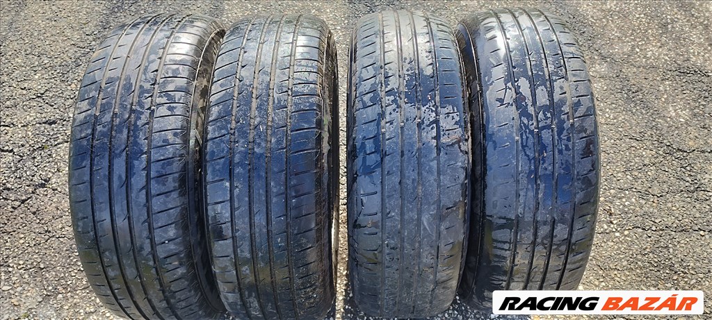  5x114.3 lyukosztású 16" Ford Maverick gyári alufelni, 215/70 Hankook nyári gumival eladó! 5l84-1007 5. kép