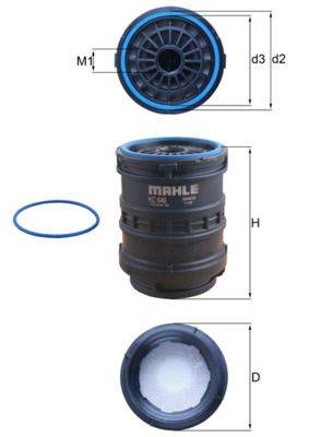 Üzemanyagszűrő KNECHT KC 646D for VOLVO, RENAULT, MACK