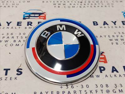 BMW E46 E30 E36 E39 E38 E90 X5 stb bontott 50th első embléma 82mm