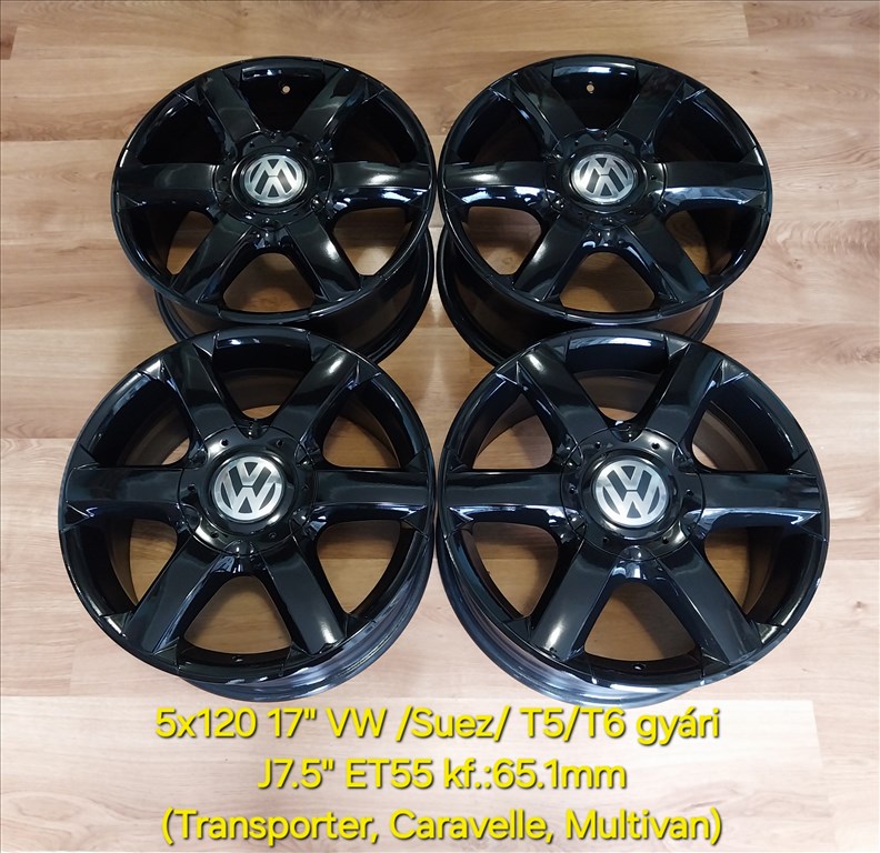 5x120 17" VW T5-T6 gyári /SUEZ/ alufelni garnitúra  2. kép