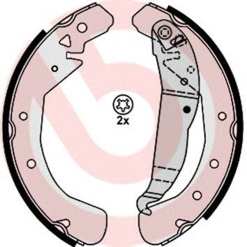 BREMBO S 59 525 - fékpofakészlet HOLDEN OPEL VAUXHALL