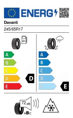 Davanti Terratoura A/T 245/65 R17 111H XL off road, 4x4, suv négyévszakos gumi 2. kép