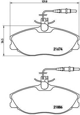 BREMBO P 61 057 - fékbetét CITROËN PEUGEOT