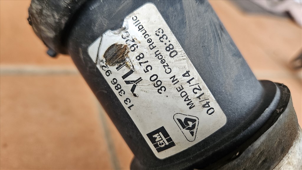 Opel Astra J 2.0 CDTI intercooler cső A20dth 13386923 4. kép