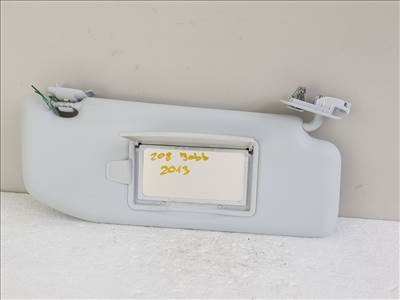 504168 Peugeot 208, 2013, Jobb Napellenző. Tükörrel Szerelt.