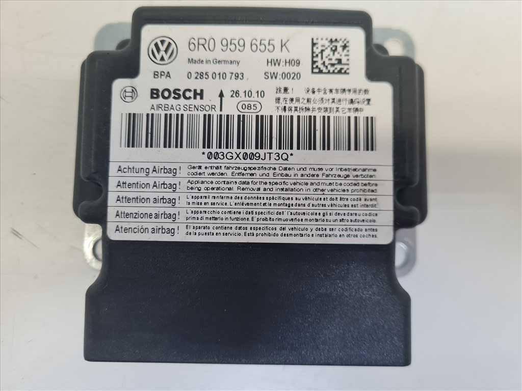 Volkswagen Polo V légzsák elektronika (17408) 6r0959655k 1. kép