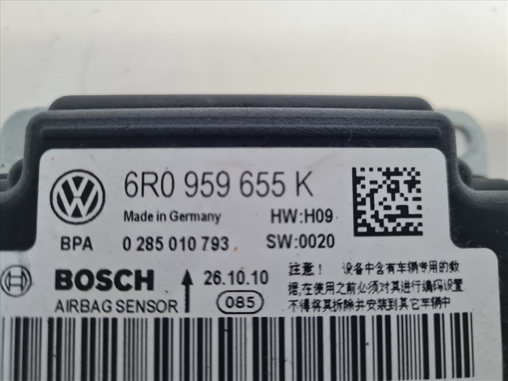 Volkswagen Polo V légzsák elektronika (17408) 6r0959655k 2. kép