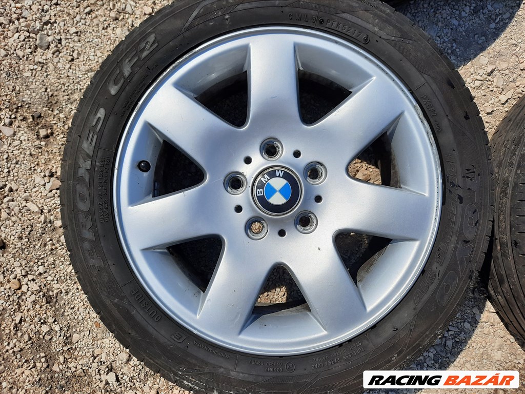  5x120 lyukosztású R 16 használt (gyári felni) alufelni, rajta 195/55 használt nyári gumi 3. kép