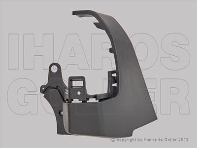 Opel Combo E 2018- - Hátsó lökh.sarok bal fekete, rövid (2 h. ajtós)