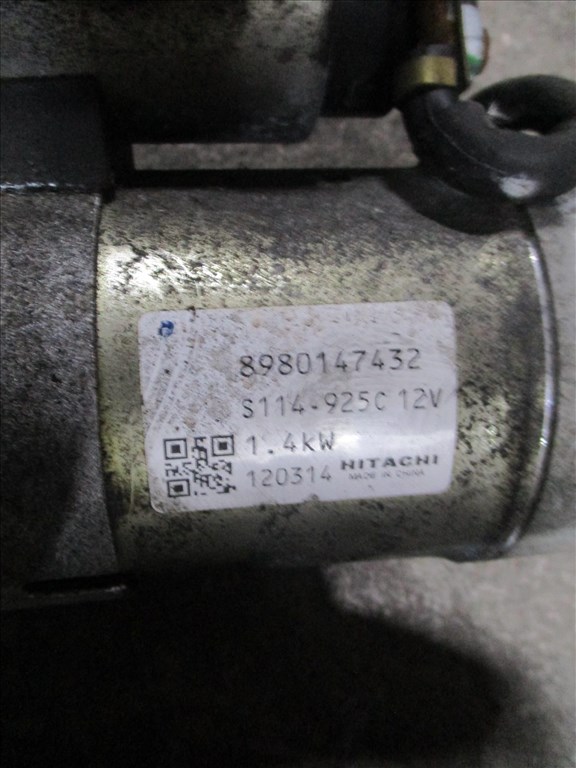 Opel Astra J Zafira Meriva 1.7 CDTI önindító 8980147432 2. kép