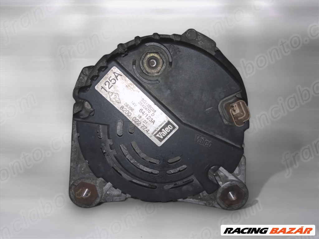 Renault Clio II, Kangoo I 1.5 DCI 125A Sérült Generátor SG12B038 8200022774 1. kép