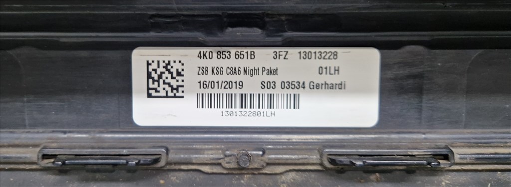 Audi A6 (C8 - 4K) hűtőrács 4k0853651b 3. kép