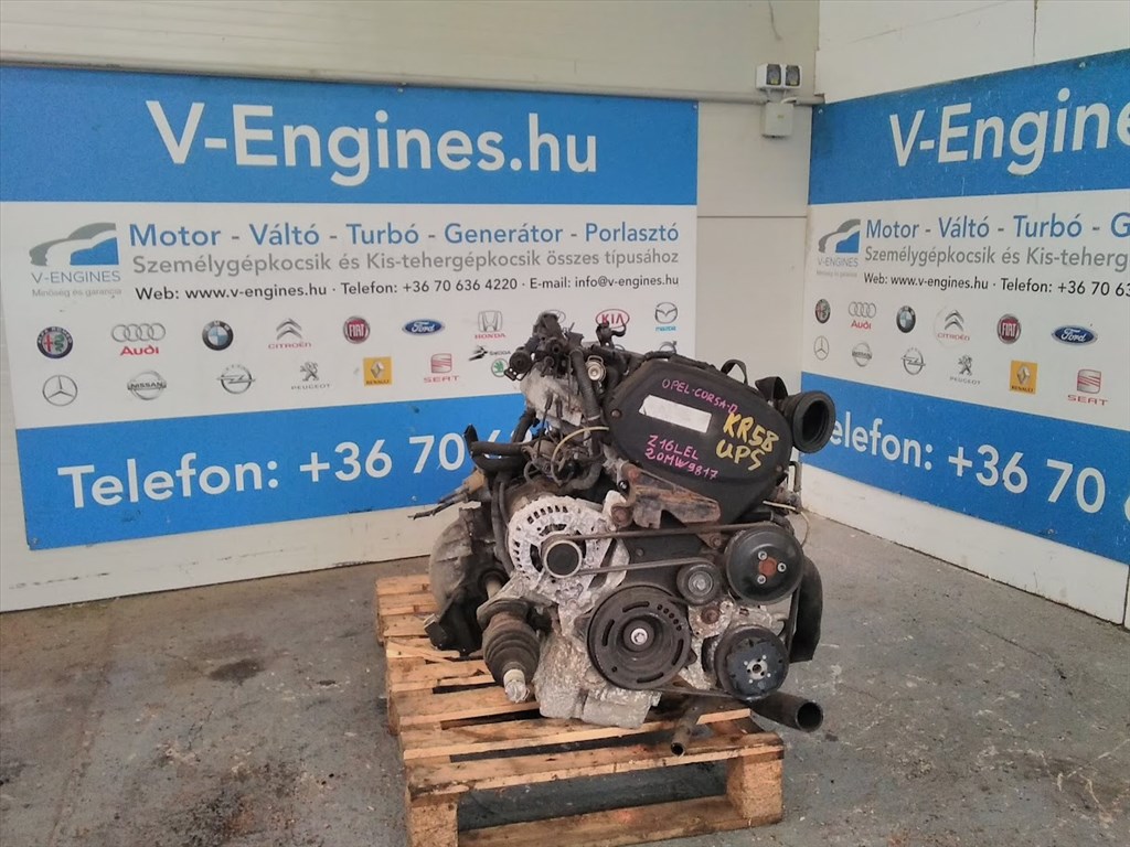 Opel Corsa D 1,6B, Z16LEL bontott motor  1. kép