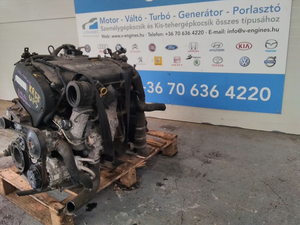 Opel Corsa D 1,6B, Z16LEL bontott motor  3. kép
